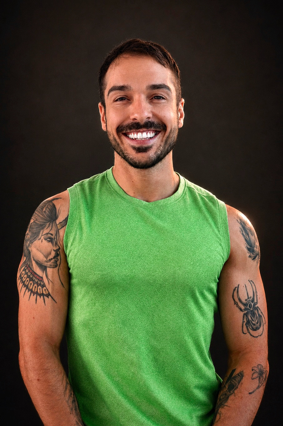 Tiago Amorim smiling in training clothes